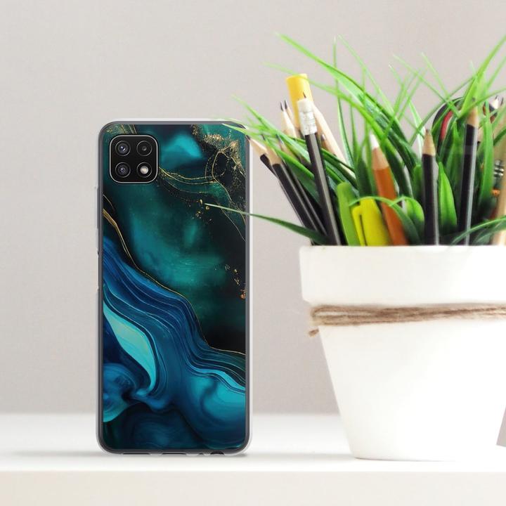 Produktbild DeinDesign Silikon Hülle für Samsung Galaxy A22 5G Handyhülle Case Smartphone Schutzhülle Art Farbverlauf (Samsung Galaxy A22 5G)