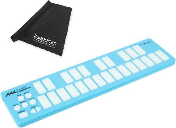 Produktbild Muse Kinetics MIDI-Controller K-Board Aqua mit Mikrofasertuch (Keyboard)