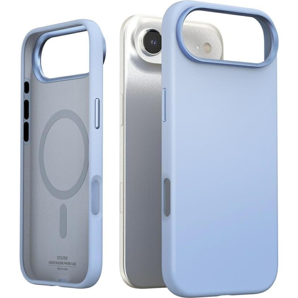 Araree Typo Skin M MagSafe Case for iPhone 17 Air Blue (Apple iPhone Air), Cover smartphone, Blu