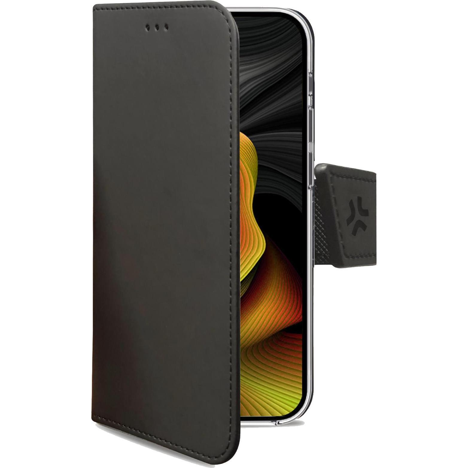 Celly Nero Custodia Wally Iphone 15 Pro Max Bk (Apple Iphone 15 Pro Max), Cover Smartphone,