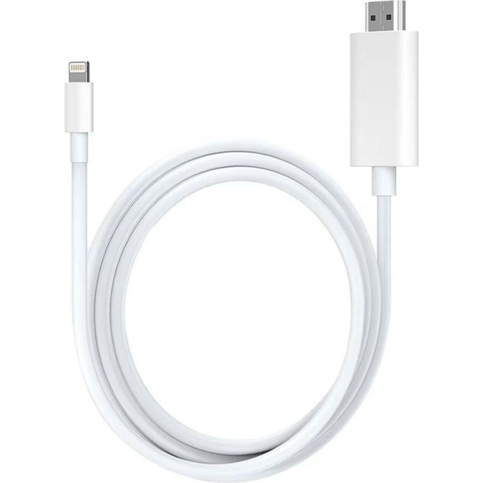 PowerGuard Lightning to HDMI Adapter Connection 2m (Lightning, HDMI), Adattatore dispositivo mobile, Bianco