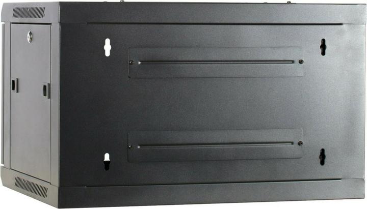 Actual product image Dsit 6 U server cabinet, wall-mounted housing, with glass door (WxDxH) 600 x 450 x 367 mm (6 RU, 19 inch rack)