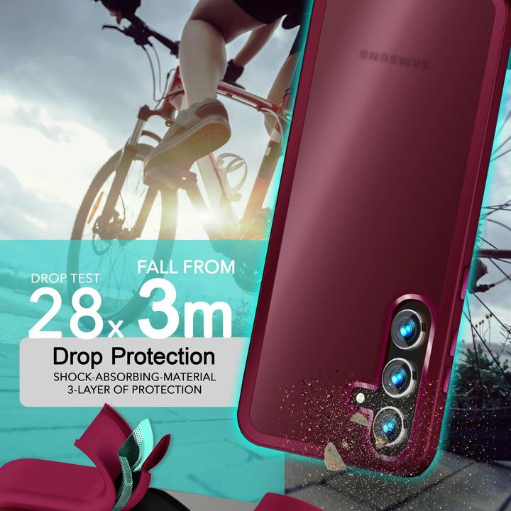 Actual product image Nalia Semi-transparent hybrid cover with protective frame (Samsung Galaxy S24)