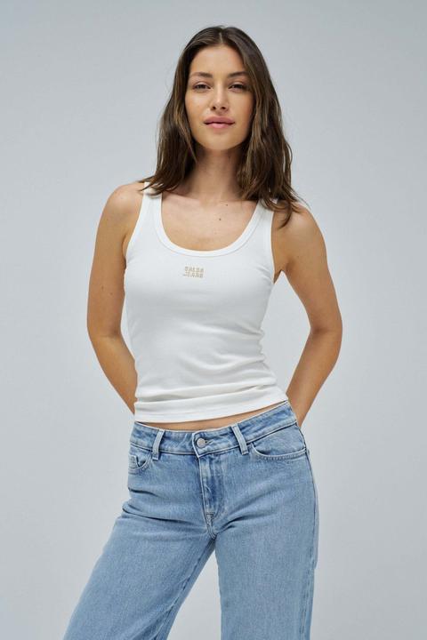 Produktbild Salsa Jeans Top Embroidered Branding (3XL, 4XL, 5XL, 6XL, 7XL, L, M, S, XL, XS, XXL, XXS)