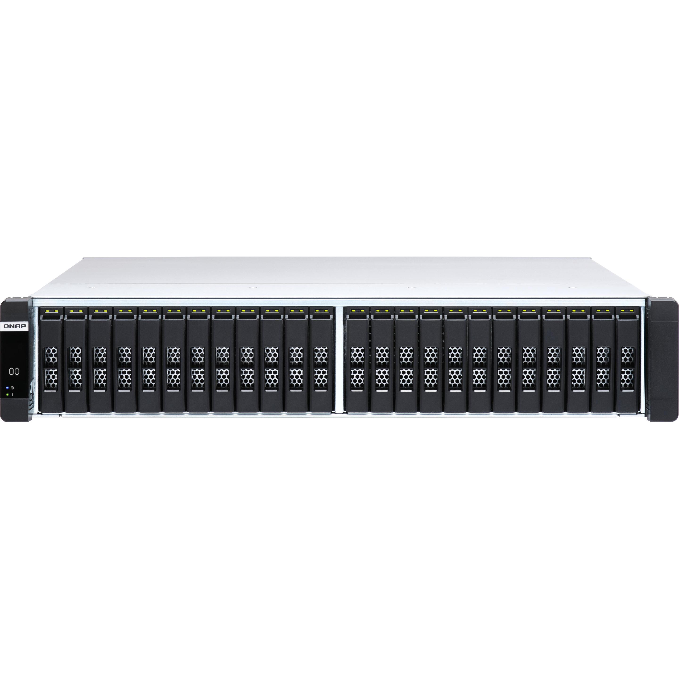 QNAP ES2486dc-2142IT-128G (0 TB), NAS, Schwarz