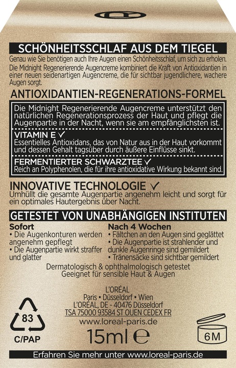 Produktbild L'Oréal Paris Age Perfect (Crème, 15 ml, Tag + Nacht)