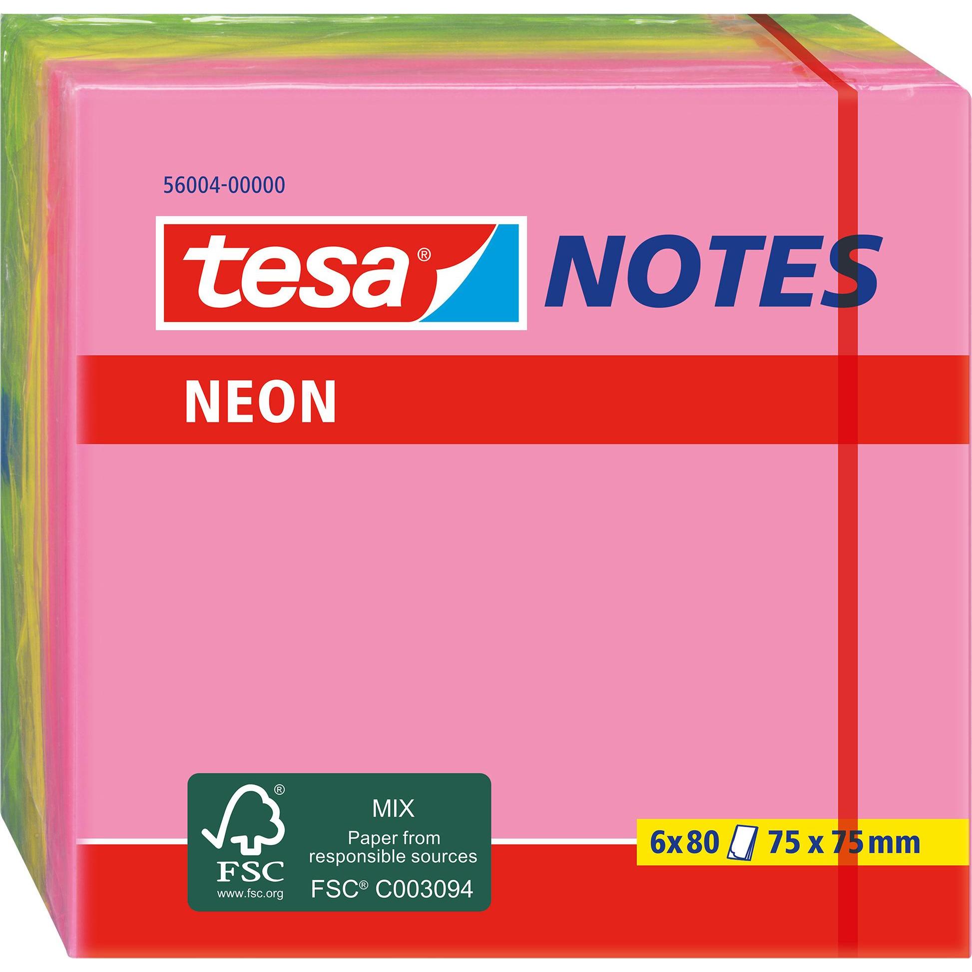 tesa, Haftnotiz, Notizblätter, Haftnotizen (75 x 75 mm)