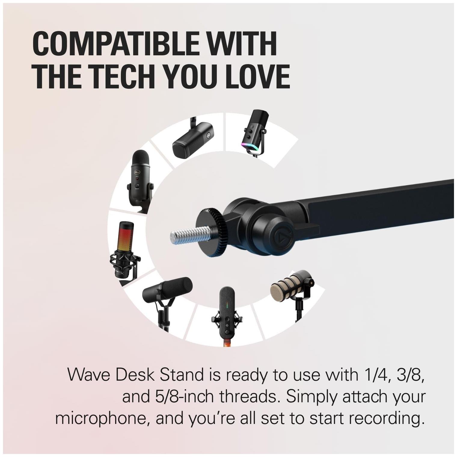 Thumbnail - Elgato Wave Desk Stand, Mikrofonständer, Schwarz