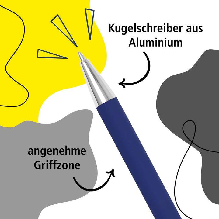 Image du produit Online SOFT METAL - Stylo à bille rétractable (Bleu, 1x)