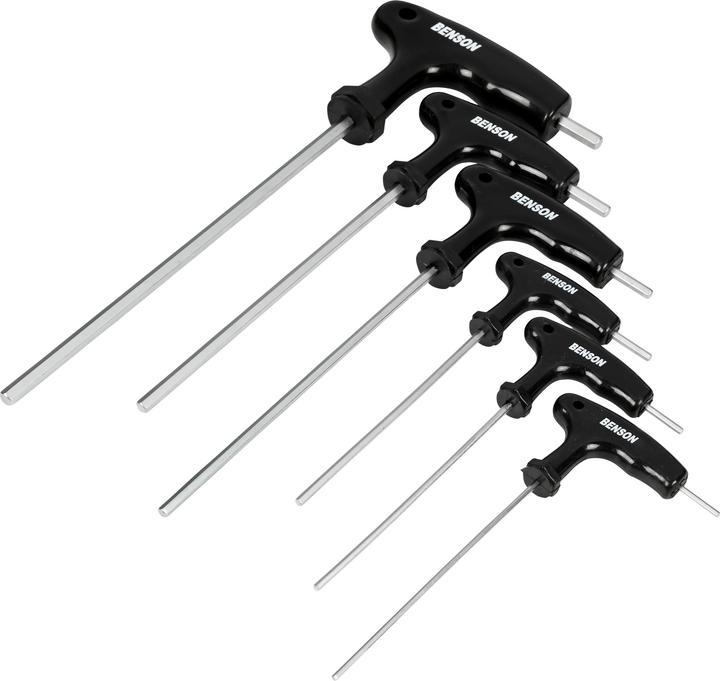 Actual product image Benson Hex key set t-handle 6 pieces