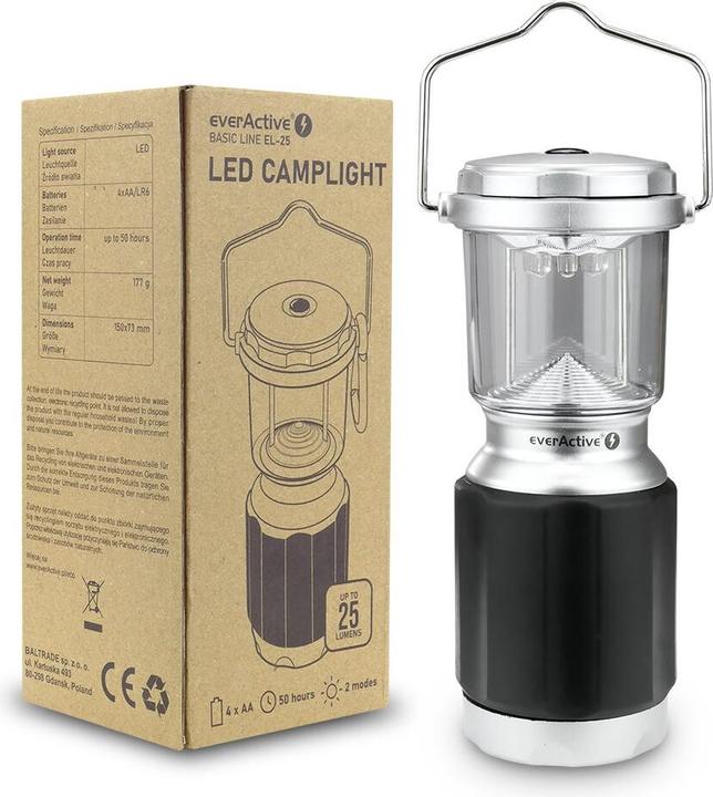 Produktbild Everactive Camping Flashlight Basi C Line El-25 Black