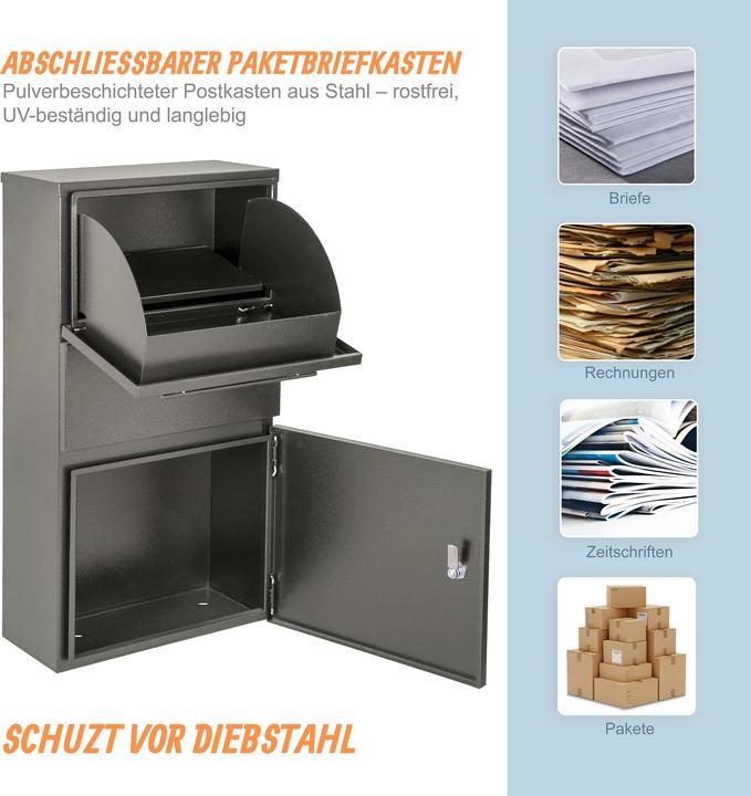 Actual product image Relaxdays parcel box