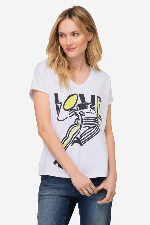 Produktbild Laurasøn T-Shirt, oversized, LOVE, V-Ausschnitt (M)