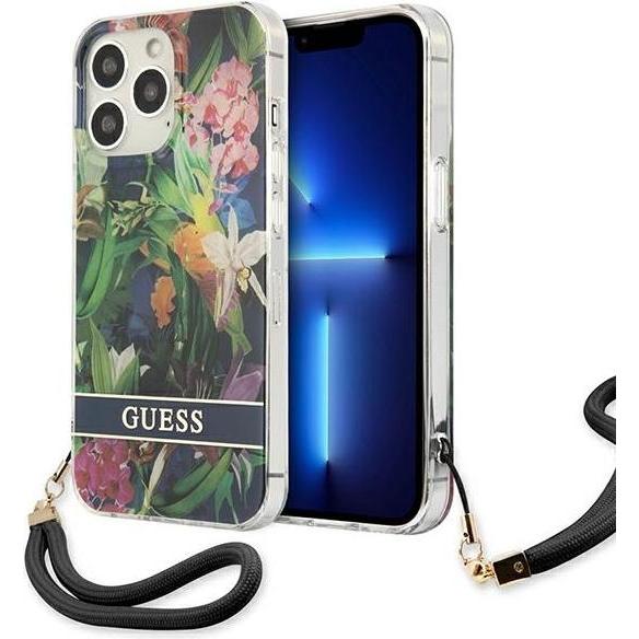 Guess GUHCP13XHFLSB iPhone 13 Pro Max 6,7" mėlyna (Apple iPhone 13 Pro Max), Smartphone Hülle, Blau