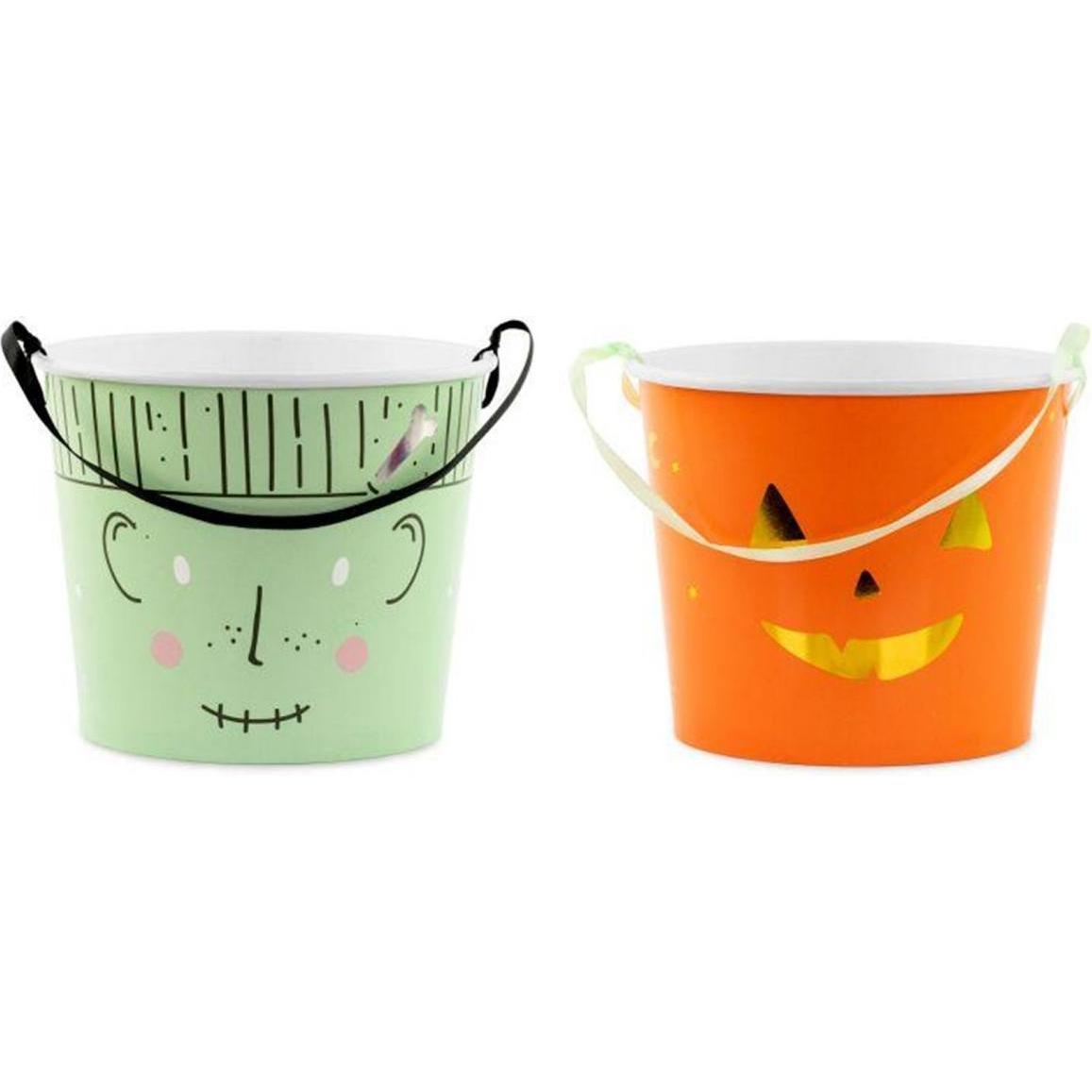 Partydeco, Einweggeschirr, Einweggeschirr Süssigkeiten Eimer Mix,13.5 cm (2 x)
