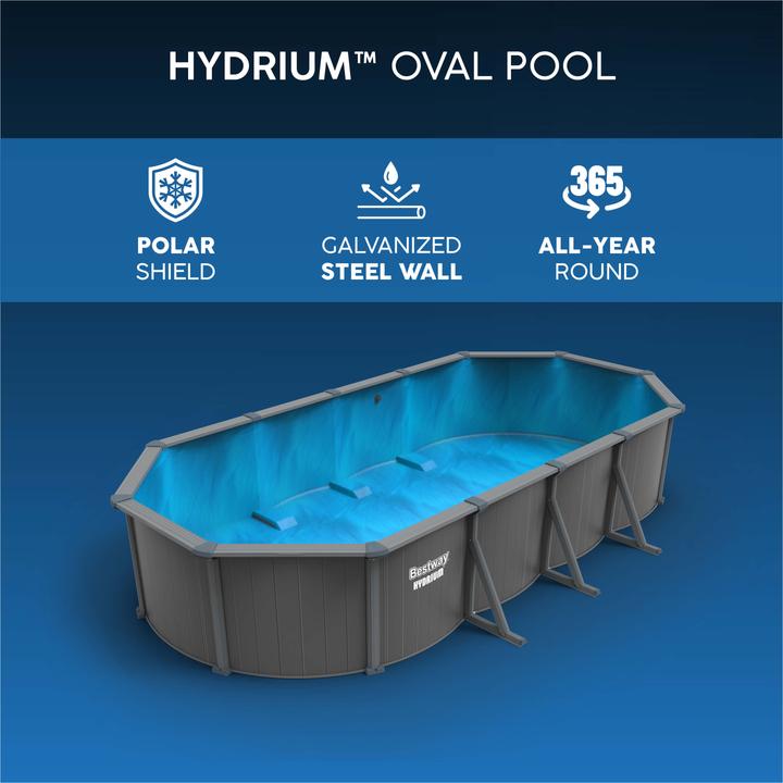 Image du produit Bestway Hydrium Oval Pool Set 730x360x130cm (730 x 360 x 130 cm)