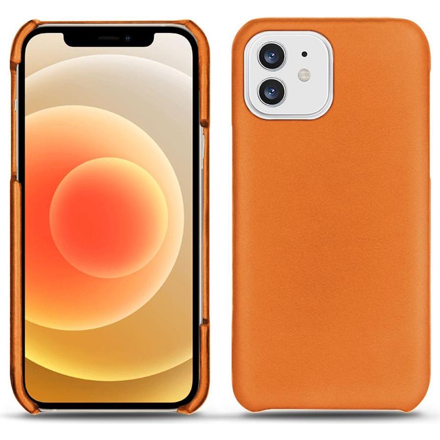 Noreve Lederschutzhülle (Apple iPhone 12), Smartphone Hülle, Orange
