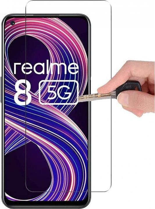 Actual product image Screenguard Realme 8 5G Armored Glass Protective Film Case Friendly Design (1 Piece, Realme 8 5G)