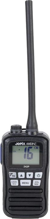 Jopix Draagbare marifoon MARINE 242P, 156.000-162.000 MHz, Scan, ASQ, Dual-Tri Watch, AAA-batterij