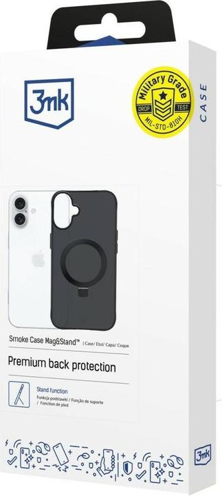 Immagine prodotto 3MK - Smoke Matt Case Mag&Stand - iPhone 17 - Black (Apple iPhone 17)
