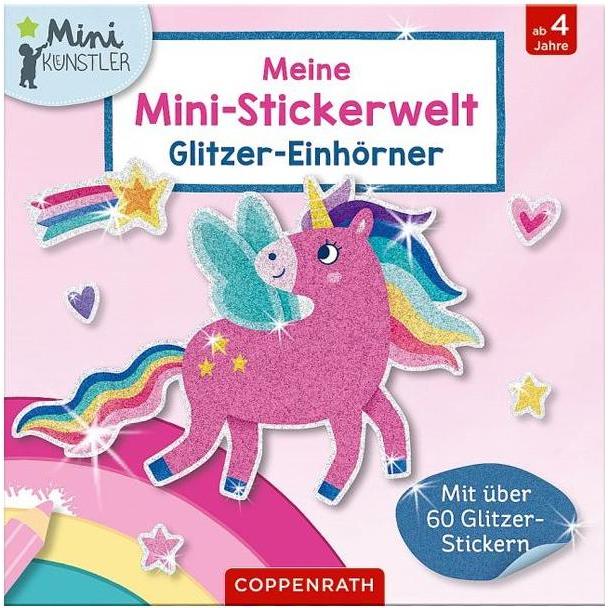 Die Spiegelburg, Sticker, Mini-Stickerwelt Glitzer-Einhörner