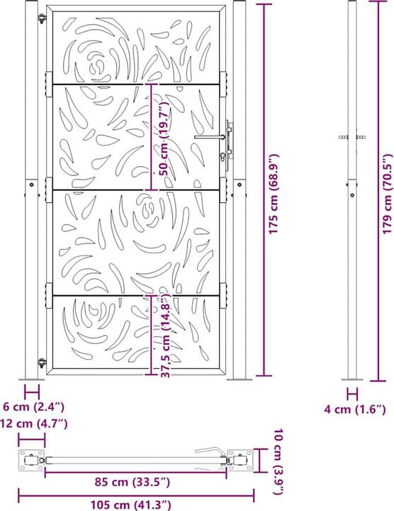Produktbild vidaXL Gartentor