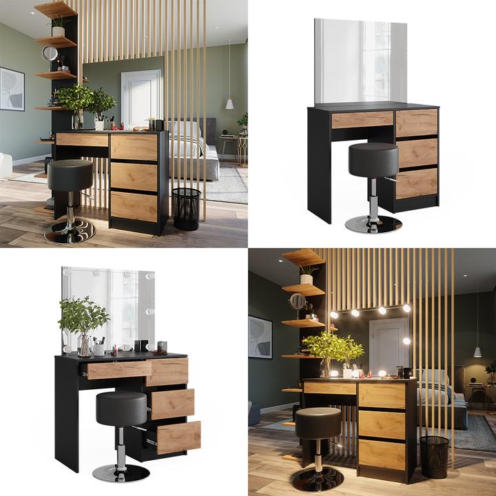 Actual product image Vicco Sherry with mirror & stool (90 x 40 x 75 cm)