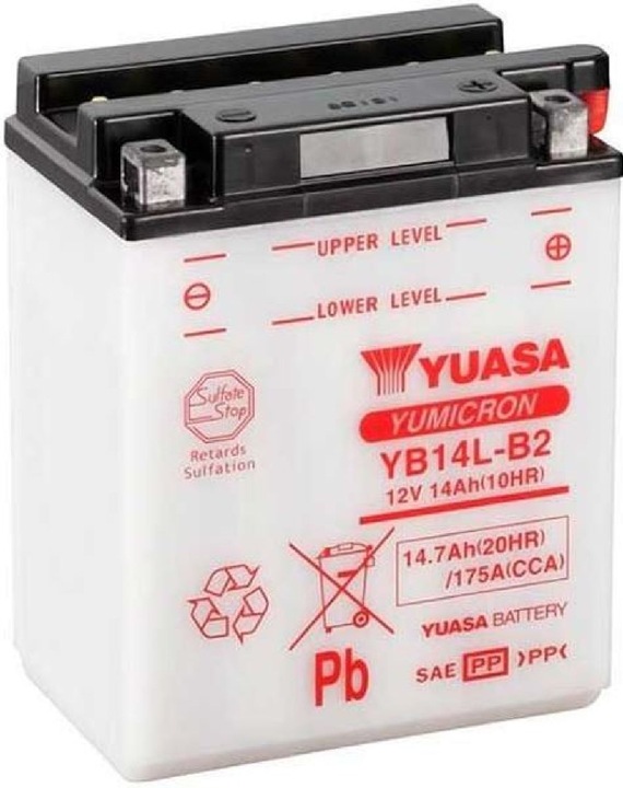 Produktbild Yuasa Motorradbatterie 12V 14.7Ah 175A (12 V, 14.70 Ah, 175 A)