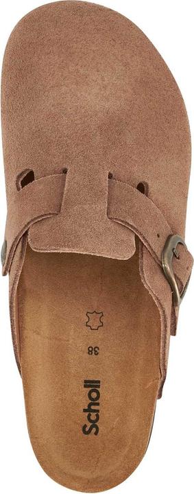 Actual product image Scholl FAE NEW Suede SA Womens Taupe FALSO Clogs - Taupe - Maat 39 (39)