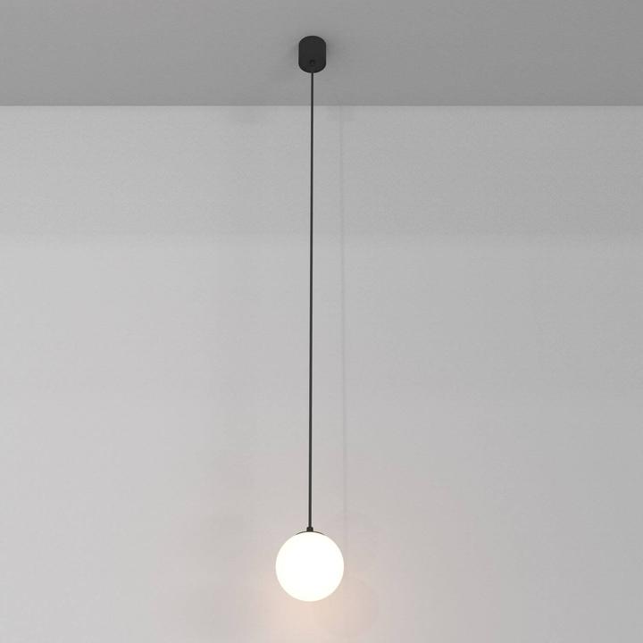 Image du produit Maytoni Luna LED Suspension, lampe à suspendre 5W 220cm noir 4000K 90Ra Ø10cm blanc neutre