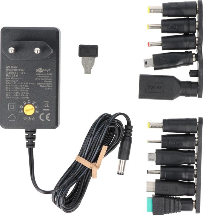 Actual product image Goobay Universal power supply unit