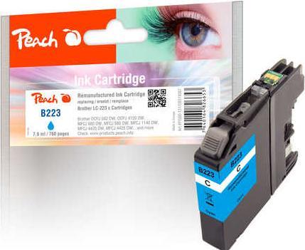 Produktbild Peach Tinte Brother LC-223 Cyan (C)