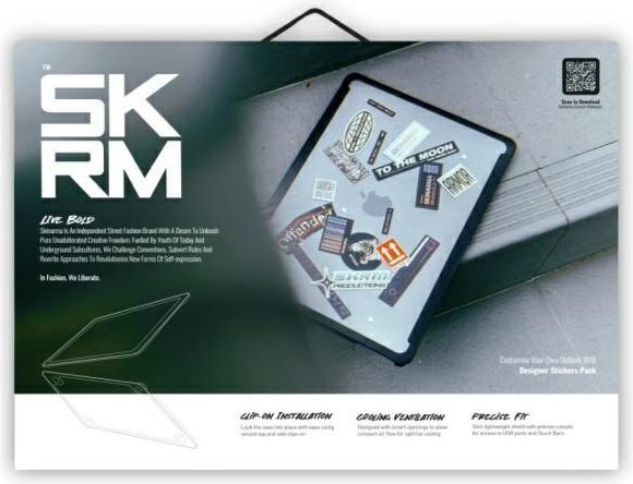 Skinarma case Henko MacBook Air 13" (2018-2020) frost clear (13", Apple)