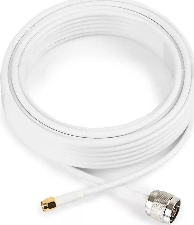 Image du produit Poynting Accessoires d'antenne - Câble - A-CAB-150 - 10m HDF195 - N (M) à SMA (M) - blanc - nickelé (Câble d'antenne)