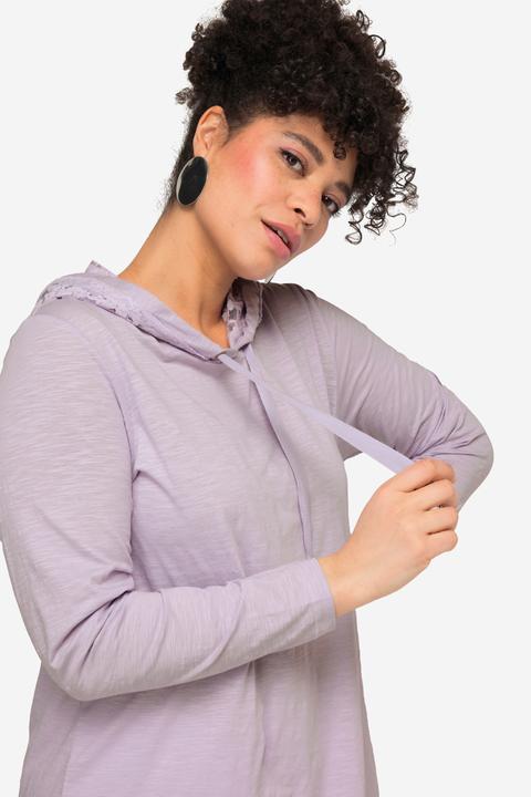 Produktbild Miamoda Langarmshirt, Kapuze, Spitzen-Details (54)