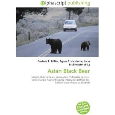 Asian Black Bear, Fachbücher von Agnes F. Vandome, Frederic P. Miller, John McBrewster