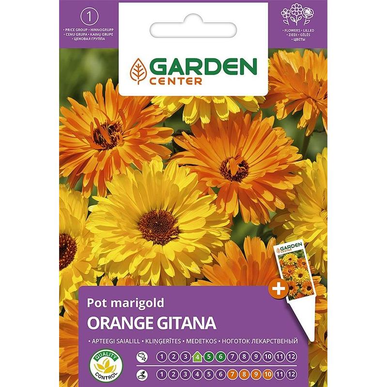 Garden Center, Semi, Marigold Seeds Orange Gitana (Semi di fiori)