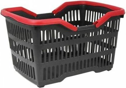 Actual product image Jean Products Shopping basket black with coloured handle approx. 31x25x23cm