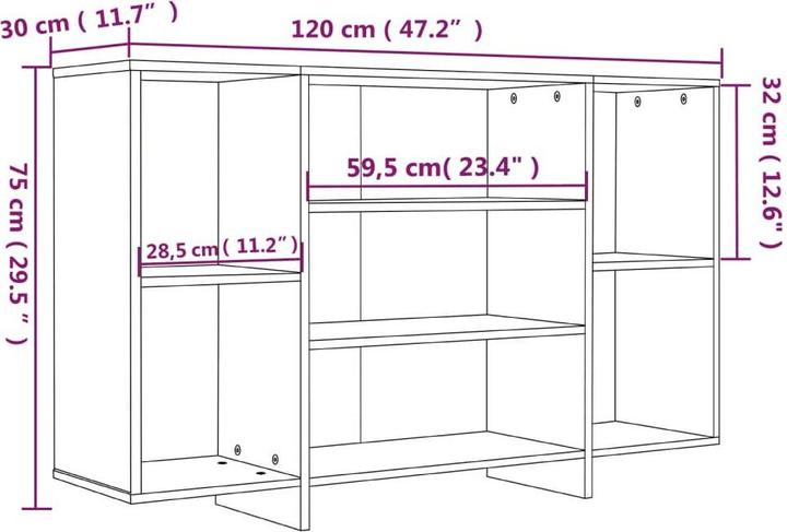 Image du produit vidaXL Sideboard (120 x 120 x 75 cm)