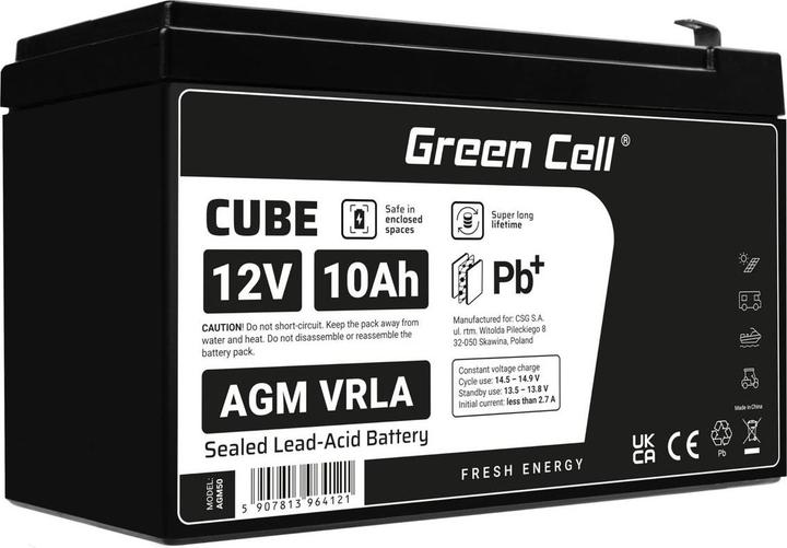 Actual product image GreenCell AGM50 (12 V, 10 Ah)