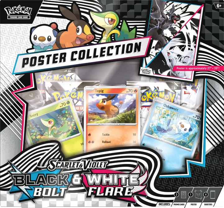 Image du produit Asmodée Scarlet & Violet: Black Bolt & White Flare Poster Collection (Anglais, Pack de boosters)