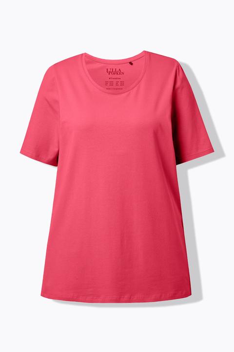 Actual product image Ulla Popken Essential Round Neck Stretch Tee (62)