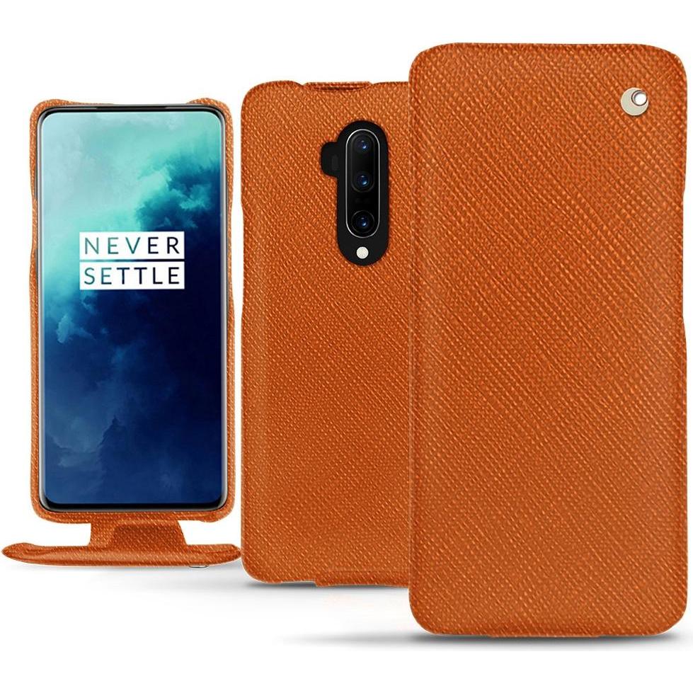 Thumbnail - Noreve Lederschutzhülle vertikal (OnePlus 7T Pro), Smartphone Hülle, Orange