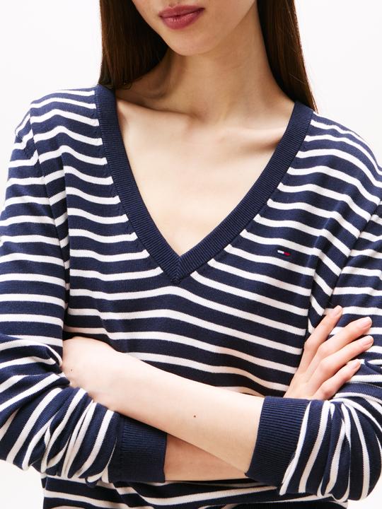 Produktbild Tommy Jeans Tjw Essential Vneck Sweater Ext (M)