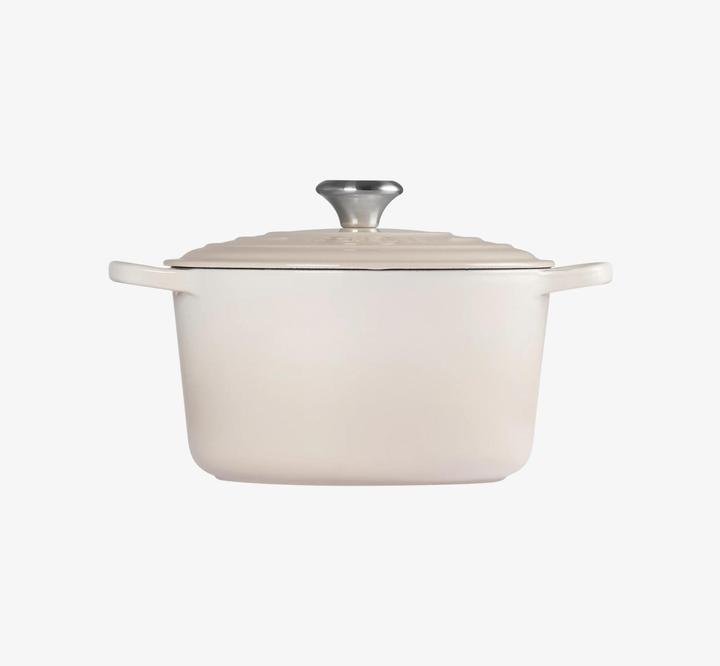 Produktbild Le Creuset Bräter hoch SIGNATURE Meringue (24 cm, Bräter + Schmortopf, Gusseisen)
