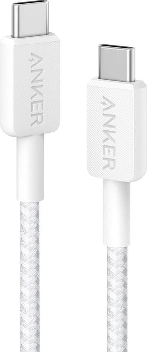 Productafbeelding Anker KABEL 322 USB-C A USB-C 1,8M 60W BLANCO (1.80 m, 60 W)
