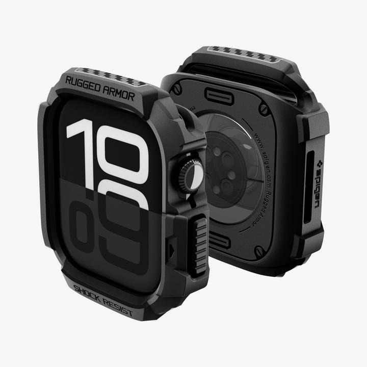 Actual product image Spigen Rugged Armor 2 Apple Watch 10/11 (46mm) Case Matte Black