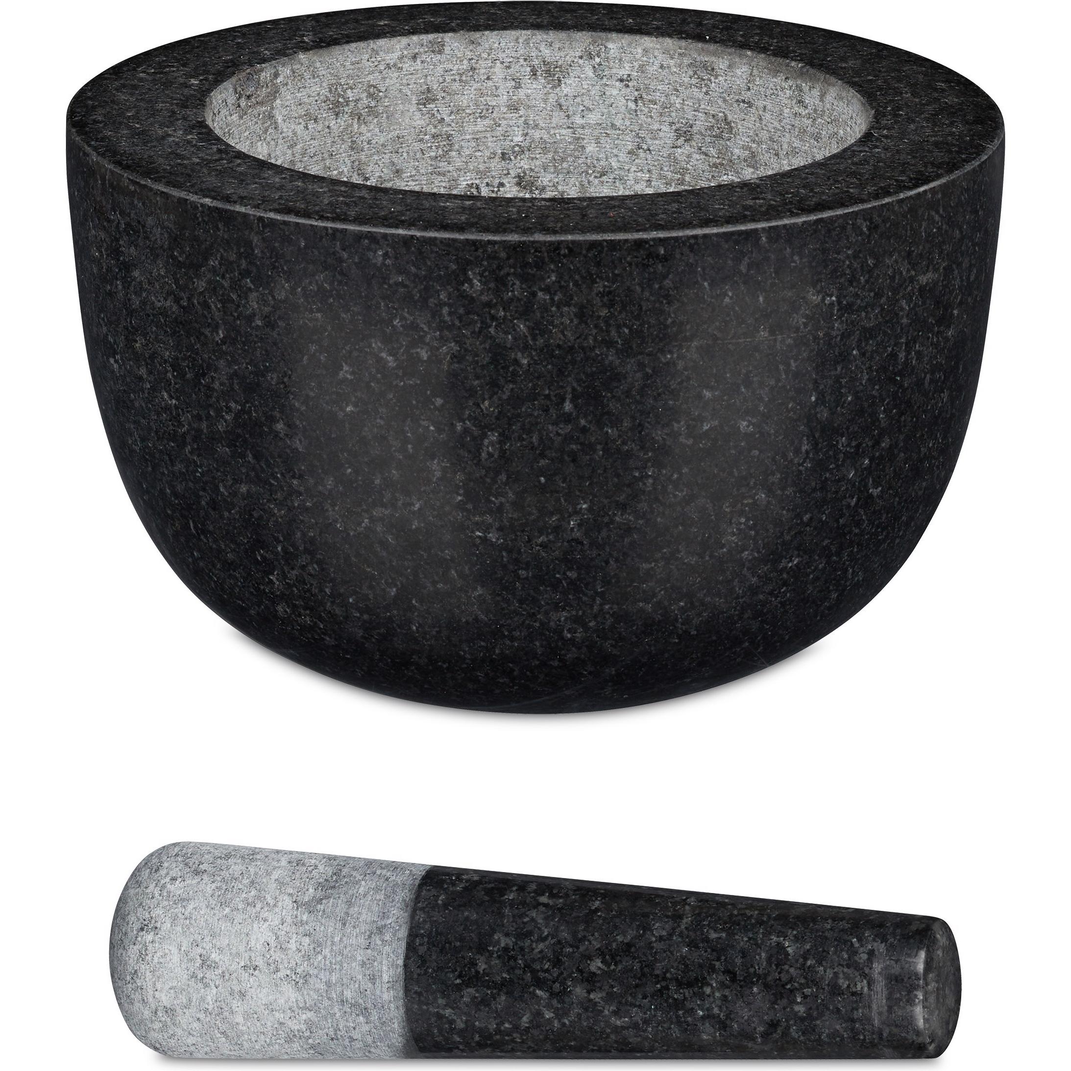 Relaxdays Mörser, Küchengadgets, Schwarz