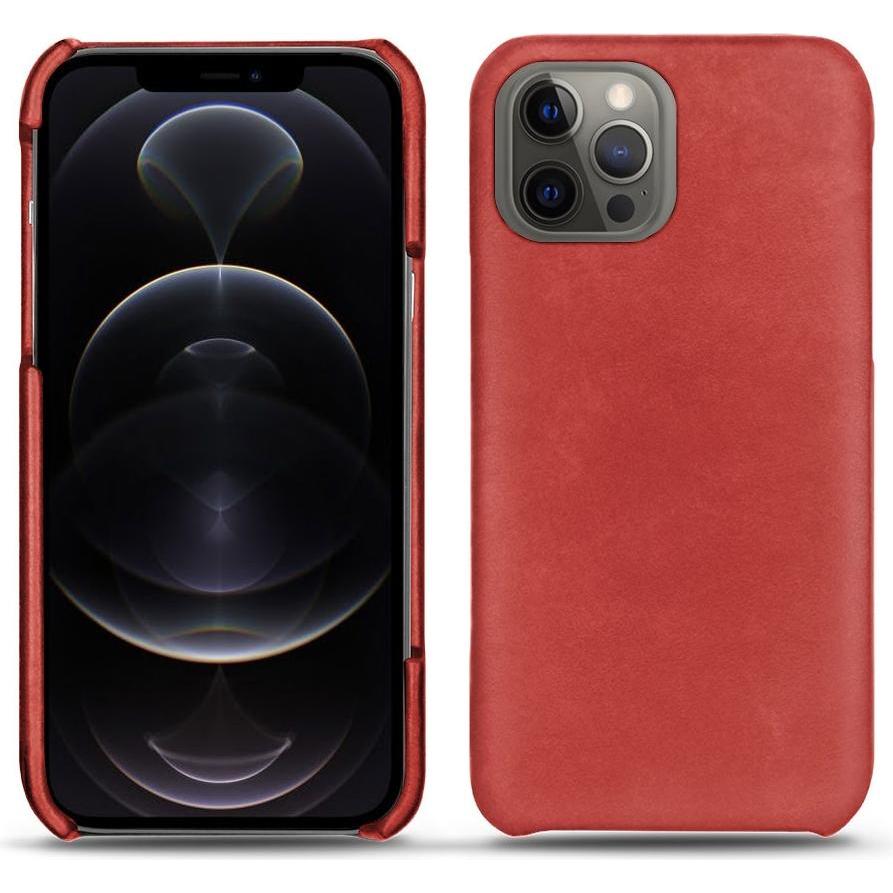 Noreve Lederschutzhülle (Apple iPhone 12 Pro Max), Smartphone Hülle, Rot