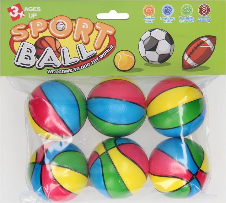 Immagine prodotto Palloni da basket in schiuma, 6 pezzi.